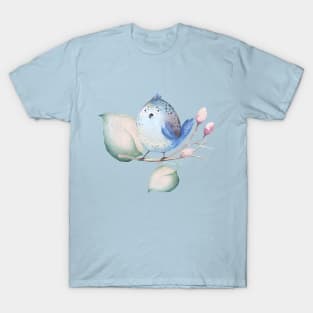 Cute blue Birdie T-Shirt